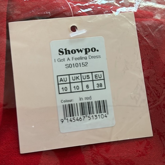 I GOT A FEELING MIDI DRESS - ONE SHOULDER SIDE SPLIT DRESS IN RED - Picture 7 of 7